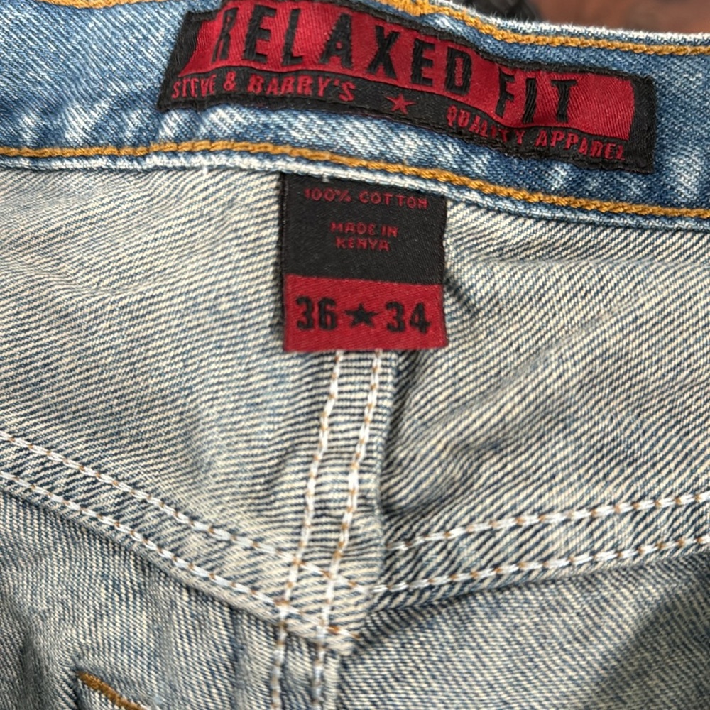 Vintage Steve & Barrys Jeans Relaxed Fit Y2K Men’s 36x34 - Picture 8 of 8